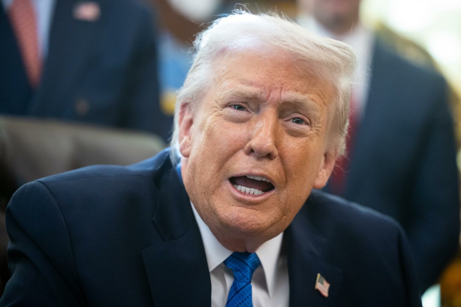 US President Donald Trump signs executive orders in Washington